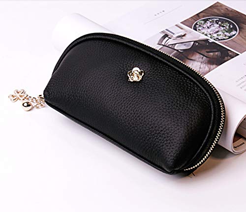 Preisvergleich Produktbild Mode kleine Brieftasche weiblichen kurzen Abschnitt Leder ultradünne Brieftasche Schnalle Retro Top Layer Rindsleder handgefertigte Brieftasche Karte Tasche Keybag a