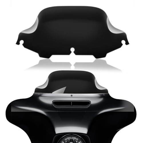 Rich Choices 8" Motorcycle Black Wave Windshield Windscreen