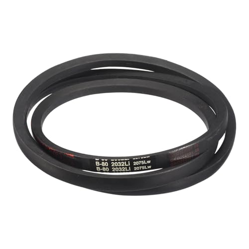 Image of uxcell 3 Pack B80 Classic Wrapped V-Belt, 83 inch Outside Circumference Wrapped Industrial Rubber V-Belt B Profile V-Belt for Industrial Machinery Equipment, Black