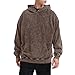 Bobeutou Oversized Hoodie Men Vintage Cotton Casual Hooded Sweatshirt Trendy Baggy Basic Hoodies Retro Pullover Streetwear (Coffee,XL,X-Large)