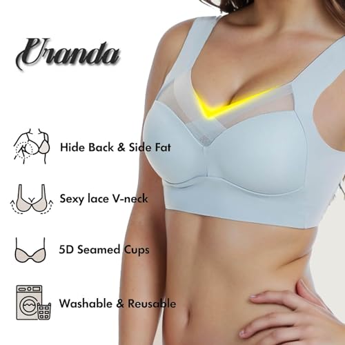 Zen Chic Bras for Older Women Seamless Wireless Posture Correcting Push Up Anti Sagging Full Coverage Ice Silk Bra4