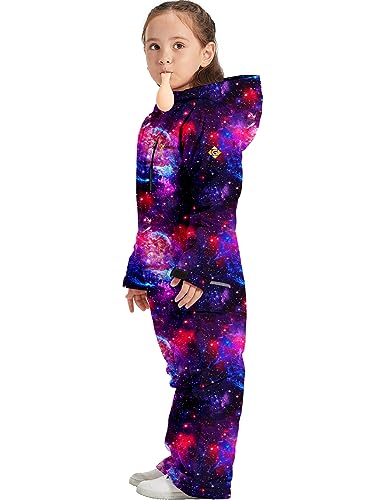 Image of GEMYSE Kids One Pieces Ski Suits Jumpsuits Boys Girls' Winter Outdoor Snowboarding Waterproof Snowsuits