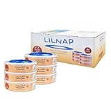 LILNAP - 6 Recambios compatible con el contenedor de pañales Angelcare - recarga multicapa con tratamiento EVOH antibacteriano (nuevo modelo)