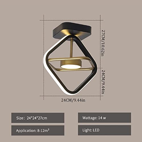 Plafonnier LED moderne entrée étroite pour manque de clarté - 4