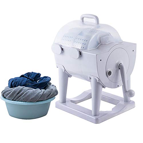 Mini Lavatrice Portatile A Manovella | 4 Kg, Senza Elettricità, Disidratazione Rapida | Per Campeggio, Dormitori, Camper