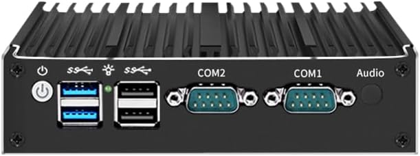 Industrial Mini PC,8-PCB Fanless Mini PC Quad Core J4125,4*i226 2.5G LAN,DDR4/2*COM RS232(Support RS485)/HD/USB3.0, Mini Desktop Computer Support Dual Band WiFi for Home Office,NO RAM NO SSD