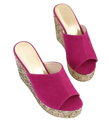 GLO GLAMP Womens Fancy And Stylish wedges Heeled Sandal for Womens And Girls (B0CND5VY4X) Amazon Price History, Amazon Price Tracker