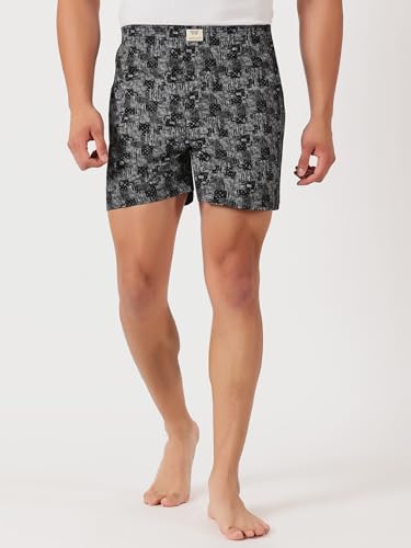 Image of Thomas Scott Men's | Cricket Club | Regular Fit | 100% Cotton | Casual | Woven | Boxer | Shorts | Pack of 3