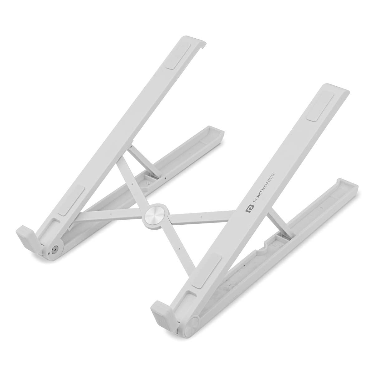 Portronics My Buddy Flip Portable Laptop Stand/Laptop Holder Riser with Adjustable Height Ergonomic, Foldable & Lightweight, Air Ventilation Compatible with All Laptop, Tablet, Notebook (Upto 15.6) (B098DMHL5K) Amazon Price History, Amazon Price Tracker