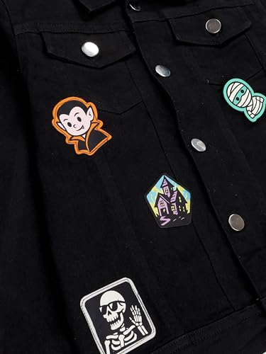 Image of KiddoPanti Boys Denim Jacket | Cotton Poly Blend with Spandex | Washed Denim, Full Sleeve | Button Closure & Front Flap Pockets | Collared Neck