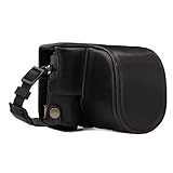 REALIZZATA SU MISURA – La custodia in ecopelle MegaGear con Accesso alla Batteria è appositamente realizzata con pelle di alta qualità per fotocamere Panasonic Lumix DC-GX950, GX900, DC-GF10 (12-32mm), per offrire ottima protezione.