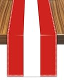 Österreichischer Tischläufer, Österreichische Flagge, Tischdecke für Esszimmer, Heimdekoration
