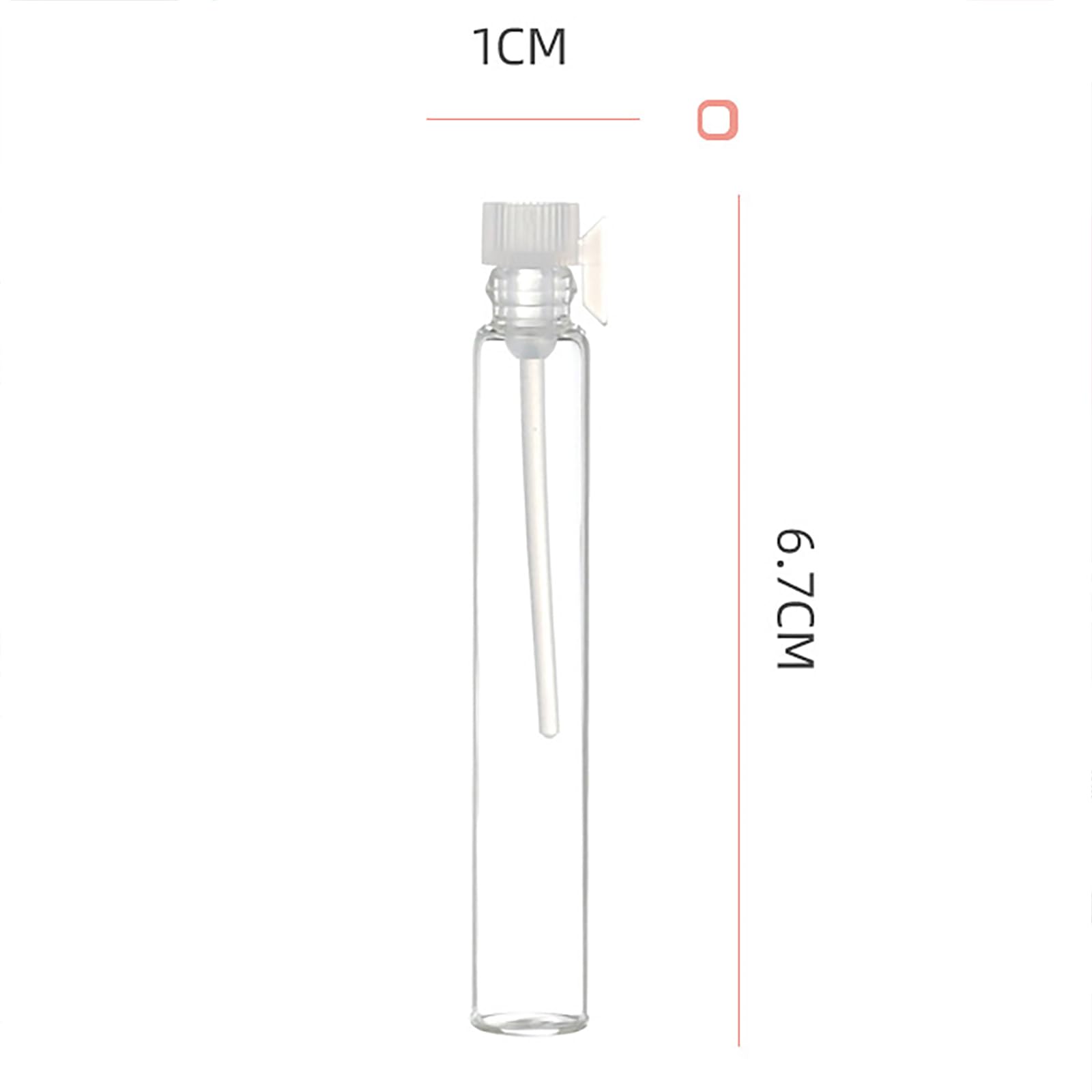 BFLCTTBD 50 Pcs 3ml Essential Oil Vials Mini Perfume Sample Bottles Fragrance Glass Vials Aromatherapy Vials Liquid Sample Tube
