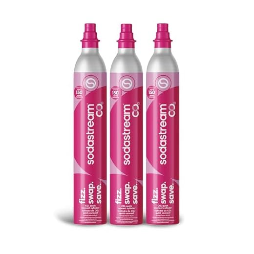 SodaStream CO2 Gas Carbonation Bundle | 3x 60L QuickConnect Cylinders, Pink CQC System - Never run out of CO2 Again - Compatible with Terra, ART, Aqua Fizz, E-Terra, E-DUO, Enso and Gaia