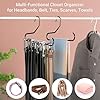Mkono Hat Organizer for Baseball Caps Metal Hat Rack for Closet Set of 2 Hat Hangers Baseball Cap Holder Hat Storage Organizer Holds 20 Caps, Black