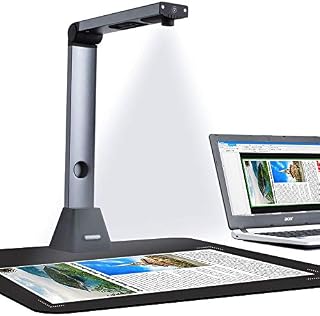 Bamboosang Document Camera X3, High Definition Portable Scanner, Capture Size A3, Multi-Language OCR, English Article Recognition, USB, SDK & Twain, Powerful Software