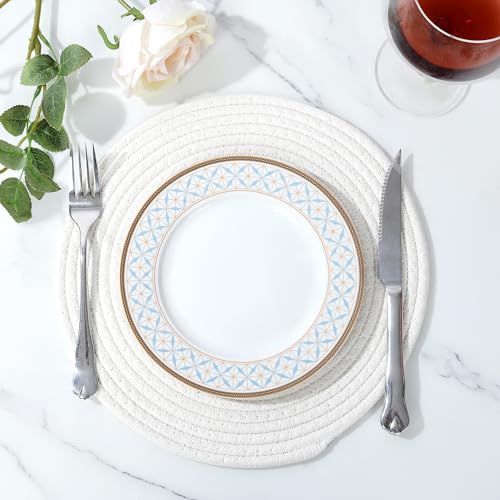 Sets de table ronds pour les fêtes et dîners à table fanquare - 5