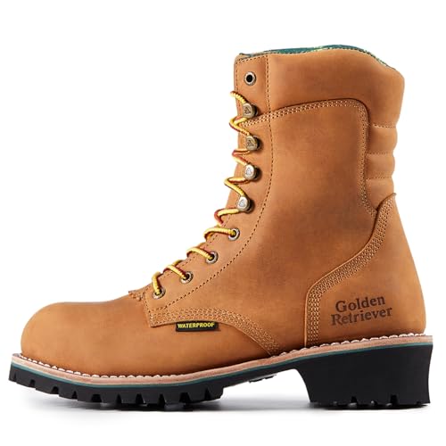 Image of Golden Retriever Men's Composite Toe Waterproof Logger Boots