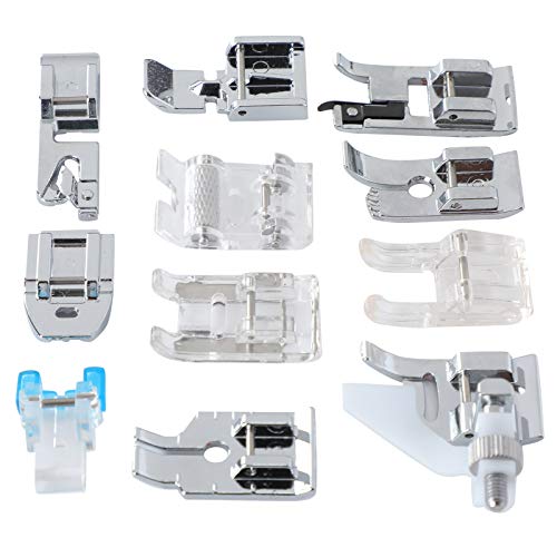 Set 11 Pzs Pies Prensatelas Para Máquina De Coser Acero