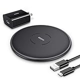 ESR Wireless Charger Set, 7.5W/10W, with QC3.0 AC Adapter, Fast-Charging Compatible with iPhone...