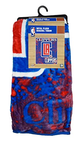 The Northwest Company Los Angeles Clippers LA Plush Fleece Blanket Throw 50 x 60