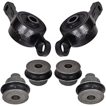AUTOACER - Front Lower Control Arm Bushing Kit 6pc - 2 pc Big Bushes Fitted Into the Bracket & 4 pc Small Bushes W/Inner Sleeve Left Right for LS430 2001-2006. Compatible #48655-50010, 48654-50030