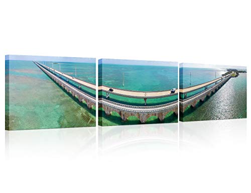 TUMOVO Living Room Wall Decor Florida Keys Bridge Wall Decoration