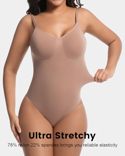 Image of Backless Thong Shapewear for Women with Tummy Control, Seamless Sculpting Bodysuit for Workouts and Daily Wear