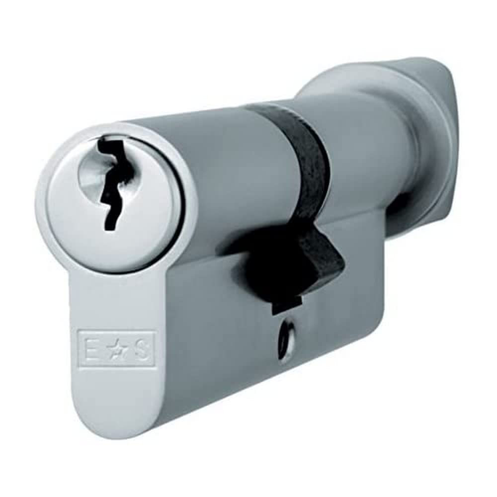 Carlisle Brass Silver Mp5 100Mm Euro Cylinder & Turn - Ktd
