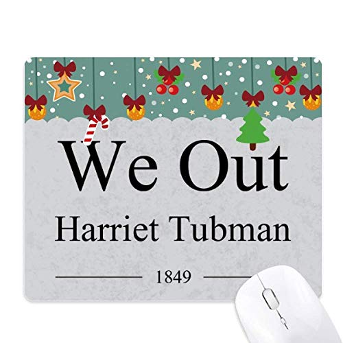 Tapis de souris Harriet Tubman Noël pour décorer votre espace de travail