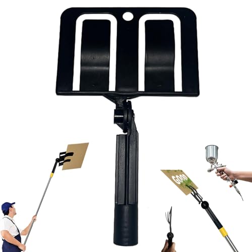 Tincasen Paint Shield Holder, Adjustable Angle, Durable Plastic, Multifunctional Extended Cardboard Spray Shield Holder for Paint Brush (A)