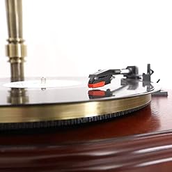 AURADO Tourne-Disque, Gramophone, Vintage Rétro Classique Gramophone Phonographe Forme Haut-Parleur Stéréo Système… - Les Beatles, Paul McCartney, John Lennon, RIngo Starr, George Harrison AURADO Tourne-Disque, Gramophone, Vintage Rétro Classique Gramophone Phonographe Forme Haut-Parleur Stéréo Système… – Image 5