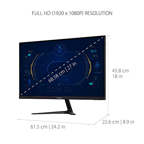 ViewSonic VX2718-P-MHD 27 Inch 1080p 1ms 165Hz Gaming Monitor with FreeSync, Eye Care, HDMI and DisplayPort by ViewSonic - Image 5