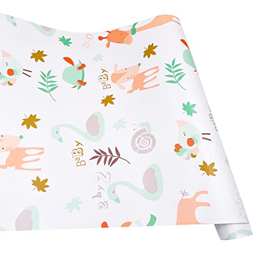 Yifasy Shelf Liner Zoo Park Self-Adhesive Pvc Drawer Paper Furniture Protector Redo Toddler Makeup Dressing Table Kid Bookshelf 118X17.7 Inch #TOP3