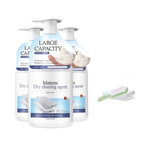 Mattress Cleaner and Stain Remover Spray, Powerful Mattress Stain Remover for Bed, Couch, Carpet & Upholstery, Gentle Yellow Stain Cleaner & Spot Treatment for Fabric (3)