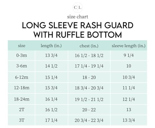 Caden Lane Long Sleeve Rash Guard with Ruffle Bottom | Island Vibes - Thumbnail 3