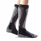 X-Bionic - Skiing Light Socks, Color Negro,Gris, Talla EU 45-47