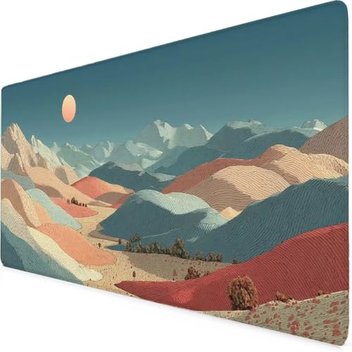 Tapis de souris XXL bleu ciel 1000x500mm grand format antidérapant