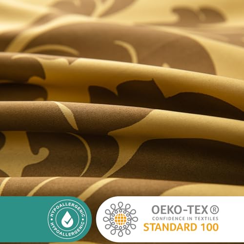 King Size Duvet Cover Sets, Satin Silk Duvet Covers and Pillowcases for Hair and Skin Non-Iron Bedding Set King Size Covers, 3 Pcs with Zipper Closure 230 X 220 cm