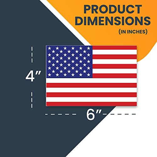 Image of Magnet Me Up American Flag Magnet Decal, 4x6 inches, 5 Pack, Red White and Blue, Heavy Duty Automotive Magnet for Car Truck SUV or Any Magnetic Surface, Show Your Patriotism, Proudly Made in The USA
