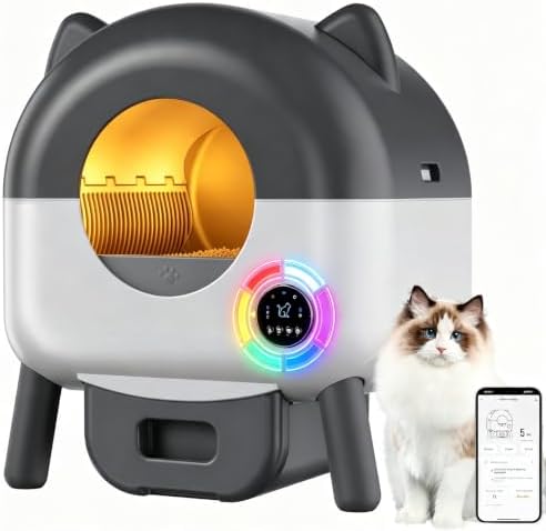 HASTA EL 30/09 - AMIPOW Arenero Gatos Autolimpiable Abierto 80L+11L
