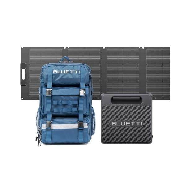 BLUETTI-Solar-Backpack-Power-Station-Handsfree-1-with-120W-Solar-Panel-Included-2688Wh-300W-LiFePO4-Solar-Generator-with-a-42L-Backpack-All-in-One-Solar-Power-System-for-Hiking-Photography-Travel BLUETTI Solar Backpack Power Station Handsfree 1 with 100W Solar Panel Included, 268.8Wh 300W LiFePO4 Solar Generator with a 42L Backpack, All in One Solar Power System for Hiking, Photography, Travel