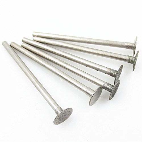 K Drill Electroplated Diamond Grinding Head Burrs Bit Set for Rotary Tool Grinding Accessory Shank 2.35mm Head 1.0mm 10pcs/Set -Single Size Set