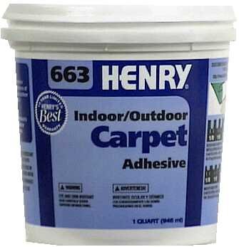 Henry No.663 Indoor and Outdoor Carpet Adhesive 1 Qt