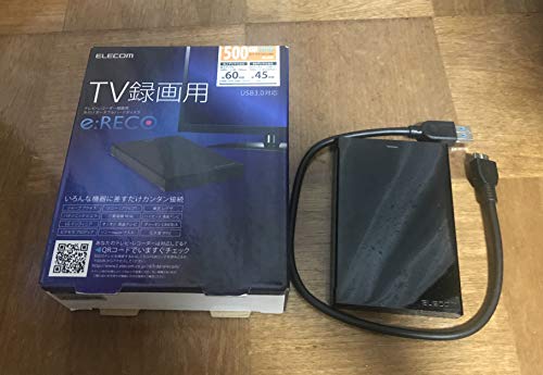 Amazon | エレコム ELECOM 外付け ポータブルHDD 500GB ELP-ERT005UBK