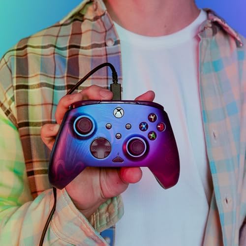 PDP Gaming REMATCH Advanced Wired Controller for Xbox Series X|S/Xbox One/PC, Customizable, App Supported - Purple Fade — view 5