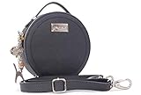HERRAJES: Plateado. CATWALK COLLECTION - Piel - Bolso Redondo/Crossbody/Bolso de la tarde de la moda/Bolso redondo de la manija/Embrague - con cremallera - Cuero Saffiano - TIFFANY - Azul