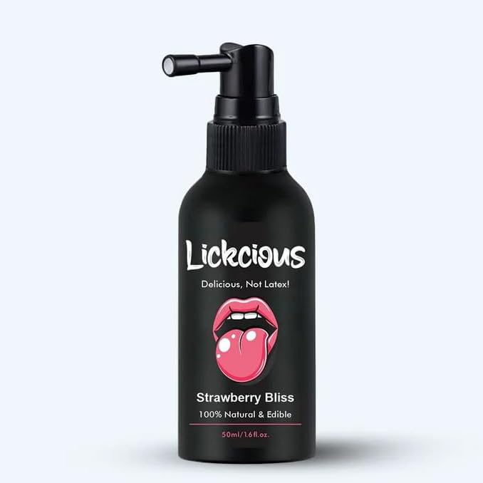 Image of Strawberry Bliss Oral Spray for Couples | Edible Water-Based Flavoured Spray | 100% Vegan, Dermatologically & Clinically Tested | Made in India | 50 ml
