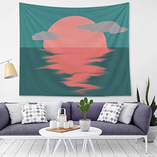 Tenture murale soleil lune pour habiller un grand mur vide facilement