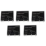 5 unidades G3MB-202P 5 V 12 V 24 V DC-AC PCB SSR salidas 240 V módulo de relé de estado sólido DC-AC 2 A